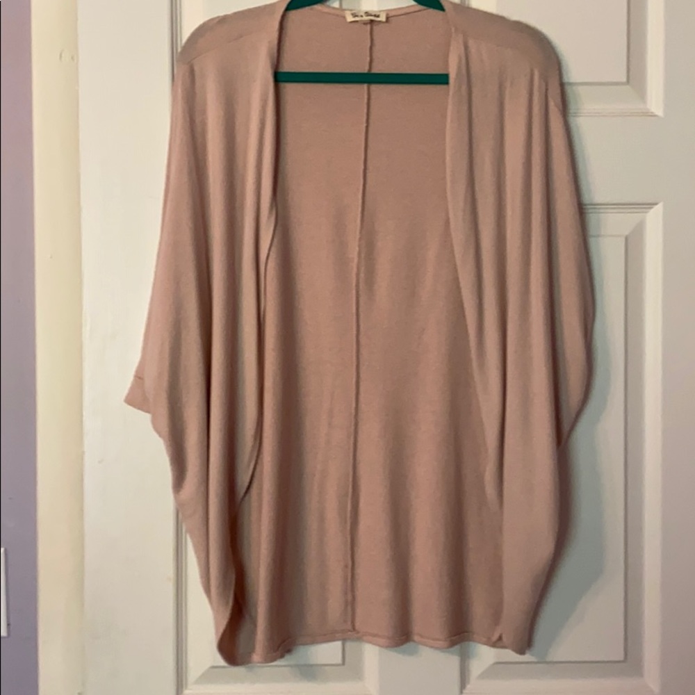 Long blush cardigan